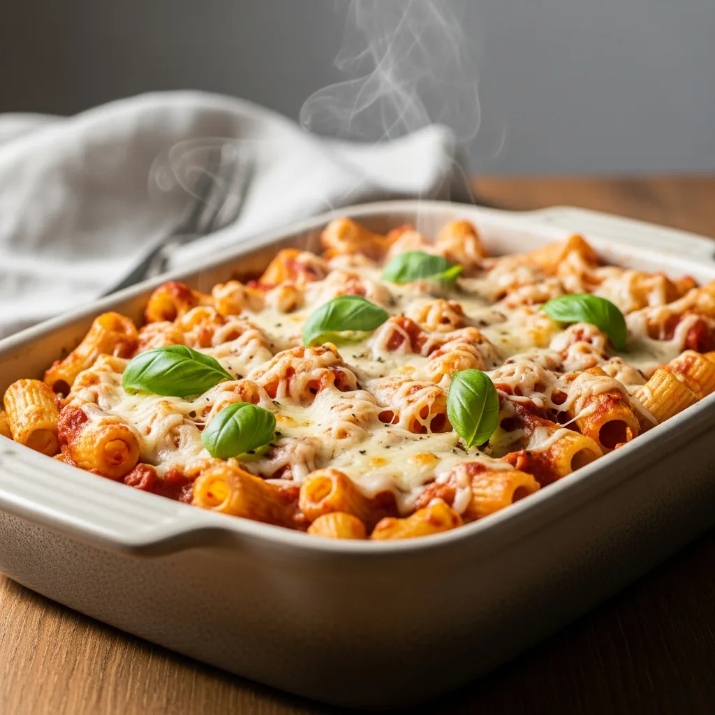 One-Pot High-Protein Baked Pasta (Chickpea Paste)